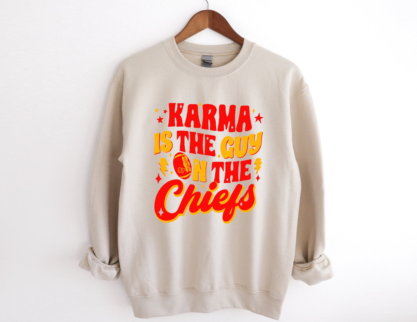 Karma Is The Guy On The Chiefs Crewneck